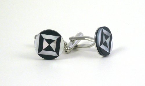 Buy Cufflinks – Mother of Pearl Circle Box
