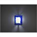 FN2IO Outdoor Wall Sconce with Single Magic Art Glass Panel and Partial Side Diffuser Glass: Baron