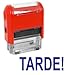 ExcelMark Self-Inking Rubber Teacher Grading Stamp - Tarde!