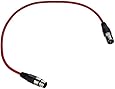 SEISMIC AUDIO - SAXLX-2 - 2' Red XLR Male to XLR Female Patch Cable - Balanced - 2 Foot Patch Cord