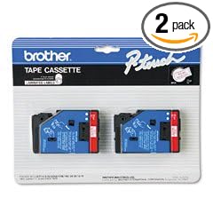 2-pack 1/2in Red On White Pt-6-25 150 170