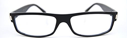 Rectangular Rx Magnification Reading Readers Eye Glasses Strength +1.00 +1.50 +1.75 +2.00 +2.50 (Black, 1.5 x)