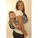 Peanut Shell Baby Sling - Urban Zebra Stretch Sateen Size: Medium