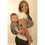 Peanut Shell Baby Sling - Urban Zebra Stretch Sateen Size: Medium