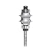 Amana Tool 54296 Multi-Edge Beading Guides 2-Flute Carbide Tipped Router Bit with Double Ball Bearing, 1/2-Inch Shank