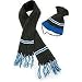 Gen-Teal Scarf and Hat in Gray and Blue for Dogs by DC