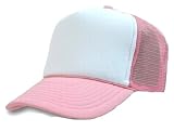 New Vintage Foam Trucker Hat Cap (Comes In 10 Different Colors), Pink