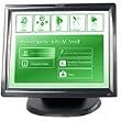 Planar PT1915MU 19-Inch SAW Touch Screen Analog/DVI-D LCD Monitor with USB Driver and 5-90 degrees Tilt (Black)