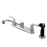 New Kb272 8 Inch Centerset Kitchen Faucet With Side Sprayer Finish Polished Chrome Practical