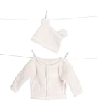 リトルジラフ Little Giraffe 【正規代理店輸入】 Warm and FUZZY カーディガン&耳つきハットセット/BOX入り 3-6m (クリーム) lg1004-01