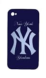 New York Yankees iPhone 4 & 4s Case (Blue) + Front Screen Protector