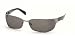 PRADA SPR53F 5AV-1A1 SHINY GUN METAL SUNGLASSES