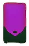 KingCase Ipod Touch 2G 3G - 2nd & 3rd Gen. Rubberized Slim Slider Case (Purple & Black)