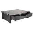 Rolodex 82430 Wood Tones Monitor Stand, 15W X 13D, Black