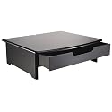 Rolodex 82430 Wood Tones Monitor Stand, 15W X 13D, Black