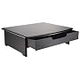 Rolodex 82430 Wood Tones Monitor Stand, 15W X 13D, Black