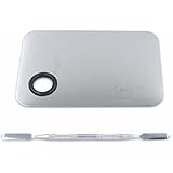 CrazyEve 150mmx100mm Stainless Steel Cosmetic Makeup Palette Spatula Tool Set With PVC Package