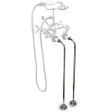American Bath Factory F5-1080-CH 90  Supply Line, Chrome