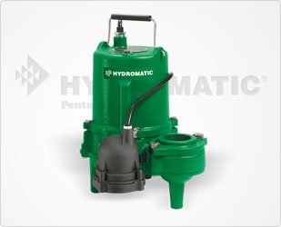 Hydromatic SP50M6 1/2 HP, 3 Phase, 200 Volt Cast Iron Submersible Sewage Ejector Pump (Manual), 20' Cord