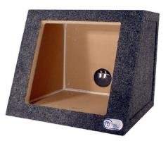 R/T Single 10 Sealed Kicker Speaker Box for Solobaric Subs-1 MDF