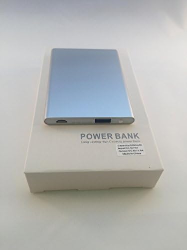 mobijoos 3000mAh Thin Lightweight Portable Charger (External Battery Power Bank) with High-Speed Charging FREE Apple MFi Certified 30 Pin cable and Micro USB included!