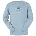 LIFE IS GOOD ACOUSTIC GUITAR MENS LONG SLEEVE SHIRT FROST BLUE