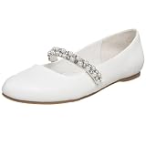 Nina Little Kid/Big Kid Nataly Ballet Flat,White Smooth,1 M US Little Kid