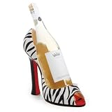 High Heel Wine Bottle Holder Zebra Wine Holder