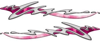 Liquid Metal Graphic Kit in Pink - 4.5" h x 24" w - REFLECTIVE