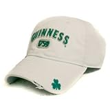 White Guinness 1759 Adjustable Cap
