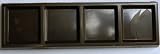 Chocolate Mold: Block of 4 Squares 1-5/16 Wide x 4-1/2 Long x 1/4 Overall Height (1/8 High at Recessed Part) 8 Blocks