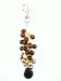Handbag Charms Handmade Cluster of Brown and Gold Beads