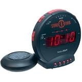 Sonic Bomb Alarm Clock w/ Bed Shaker