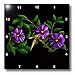 Pretty purple flowers with yellow center They are sometimes known as a Potato Bush flower - 10x10 Wall Clock