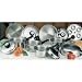 Maxam 17 Piece 9 Element  Surgical Stainless-Steel "Waterless" Cookware Set