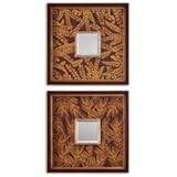 IMAGE OF Grace Feyock Golden Ferns Decorative Wall Art - Set of 2