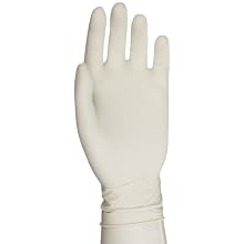 Microflex PowerGrip Latex Glove, Powdered, 9.6" Length, 5.9 mils Thick