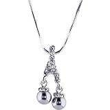 Silver PEARL DROP Necklace