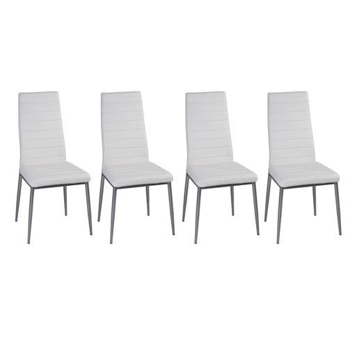 Stuhl Weiß, 4 Stück
