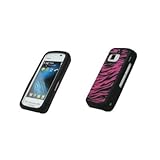 Premium Hot Pink and Black Zebra Design Silicone Gel Skin Cover Case for No ....