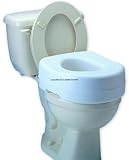 >Toilet seat riser w undergrips. Elevated Toilet Seat with Undergrips