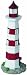 Pine Top 508-R1003 Poly Resin Solar Night Lighthouse, 15-Inch
