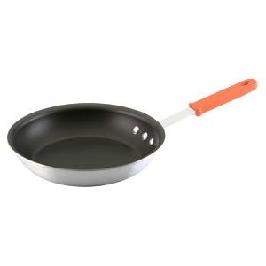 Rachael Ray 10.5 Inch Commercial Skillet, Removable Orange Handle