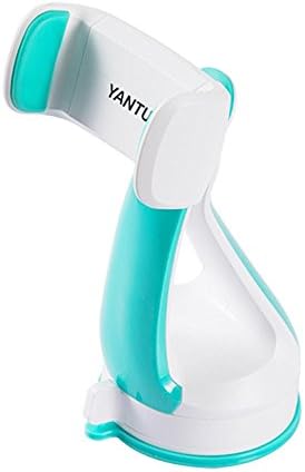 ALUS- Car phone holder sucker versatile general purpose instrument 360 ° rotary phone holder ( Color : White+Blue )