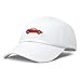 DALIX Race Car Hats Dad Hat Baseball Cap Embroidered Custom Cotton Caps in White