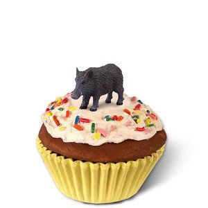 Razorback Hog Cupcake Trinket Box