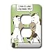 Rich Diesslins Funny General Cartoons - Cow Eating a Big Ronald Burger at a Fast Food Joint - Light Switch Covers - 2 plug outlet cover