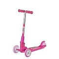 Hudora 3 Wheel Lean and Steer Folding Kick Scooter for Girls