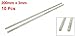 10 Pcs Stainless Steel 200x3mm Transmission Round Rod for RC Airplane