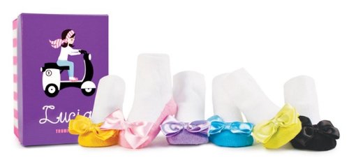 Trumpette Lucia Baby Girl Socks, 0-12 Months 6 Pair